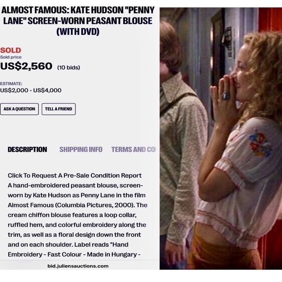 Vintage Hungarian Hand Embroidered Top | Penny Lane 1930’s boho flower child XS - Picture 3 of 16